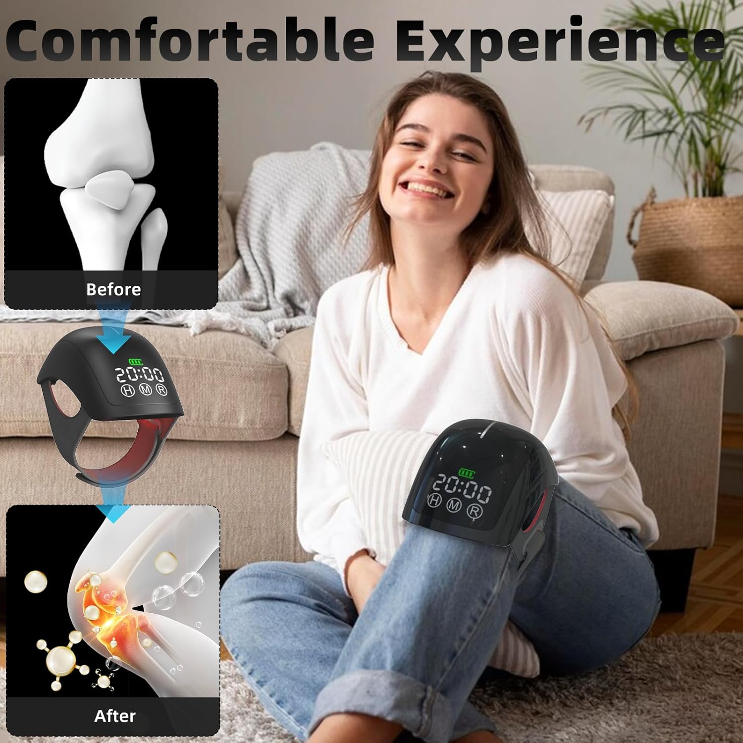 KTS® Laser Therapy Knee Massager for Pain Relief 2.0