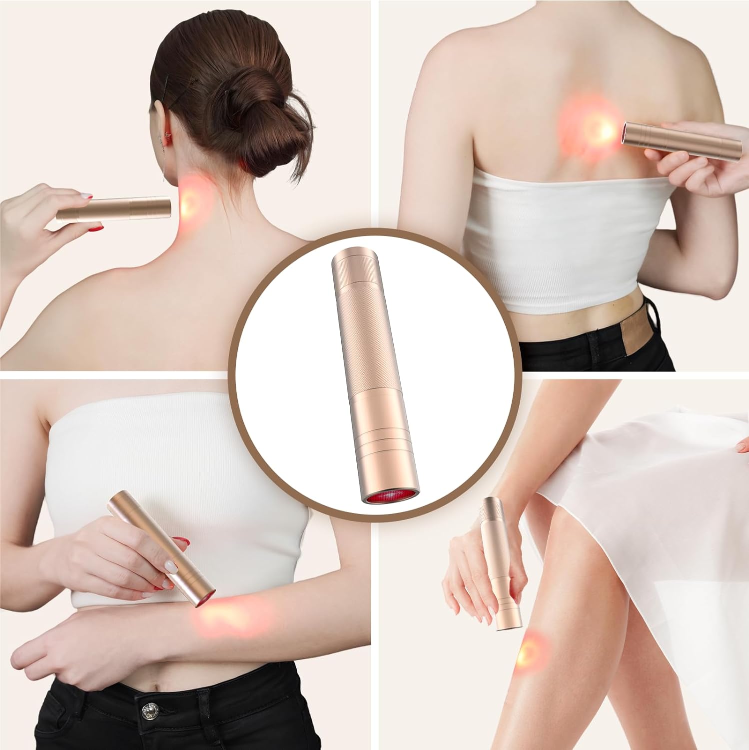 KTS® Red Light Therapy Flashlight for Face