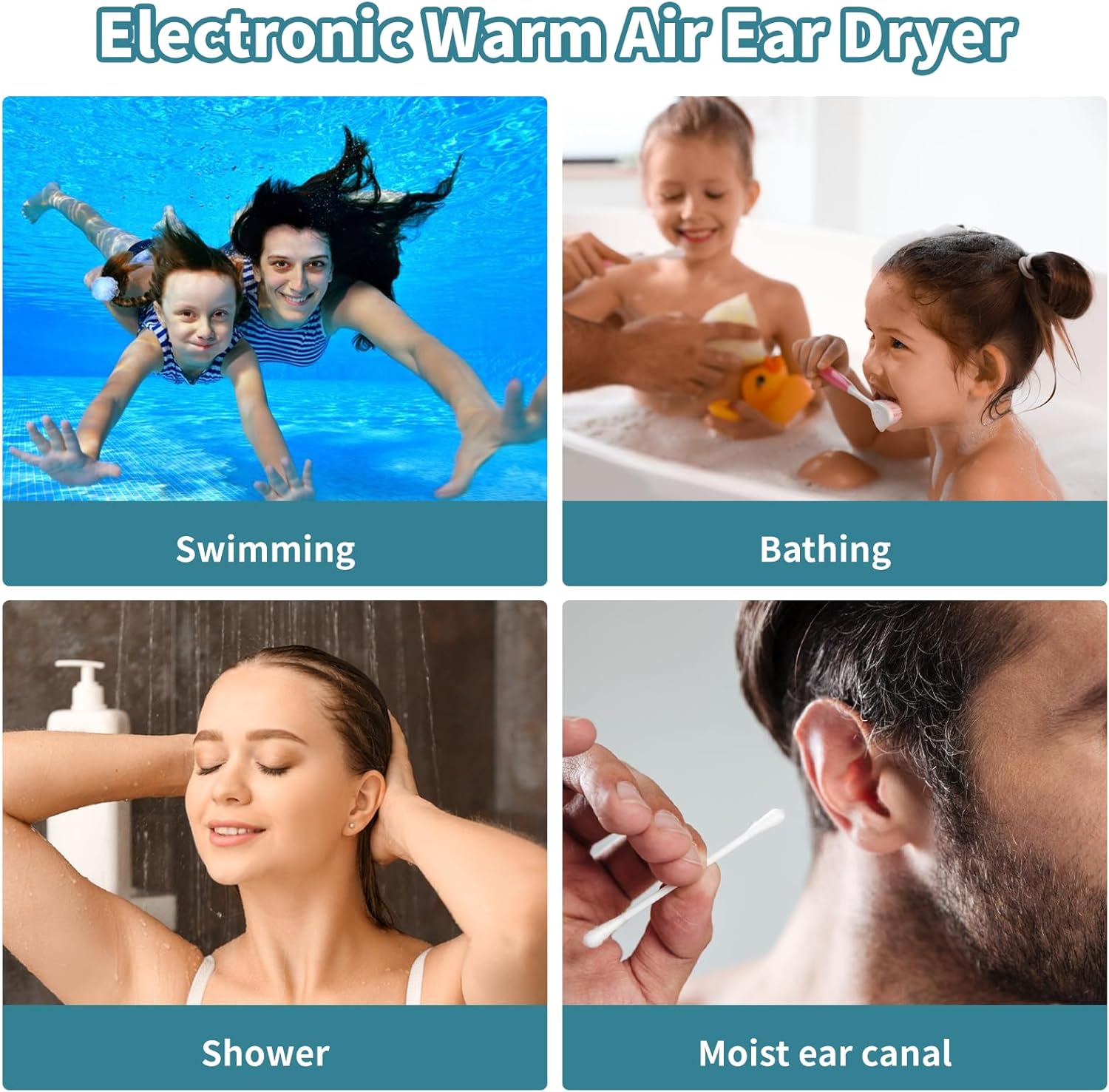 Red Light Ear Drying Device for Swimmers