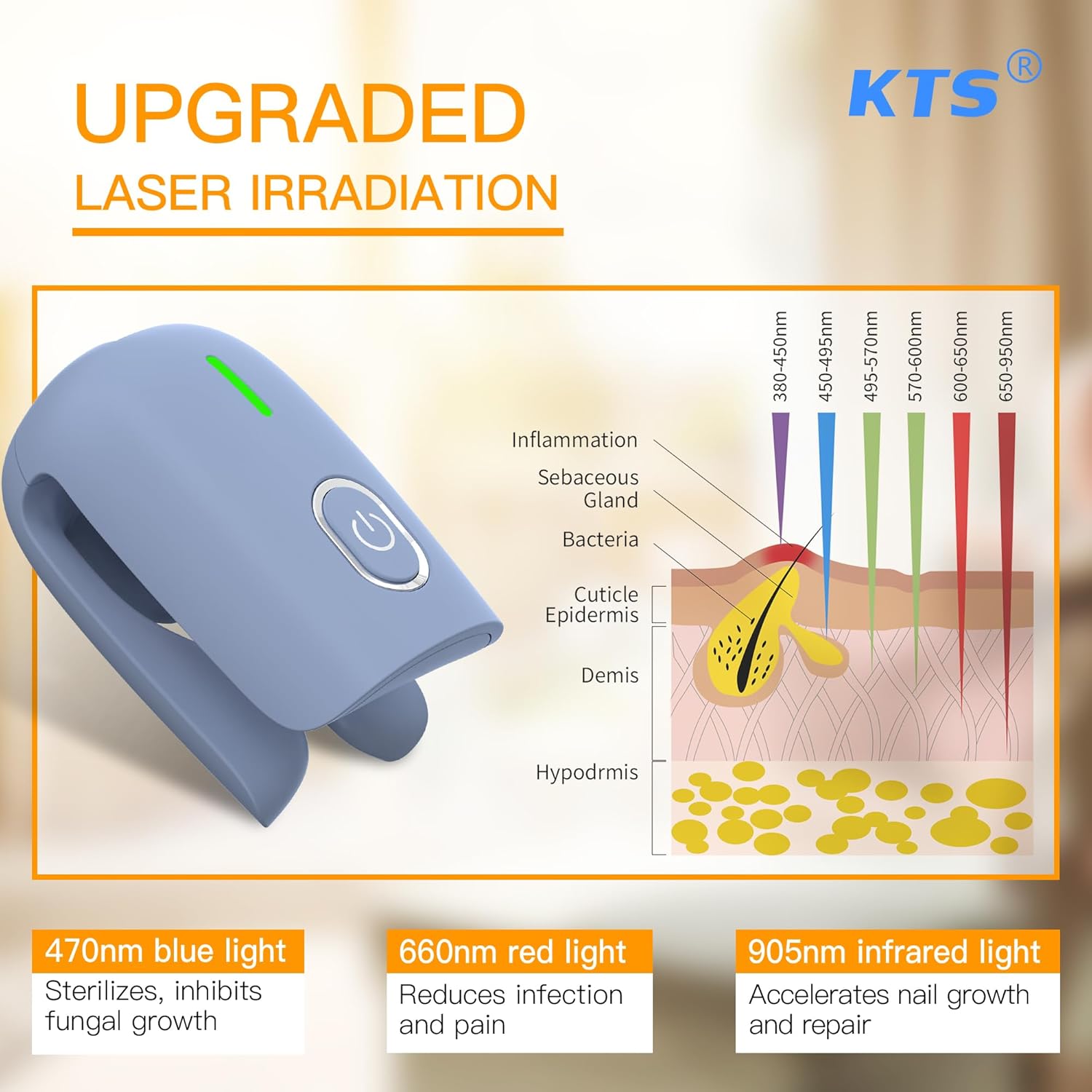 KTS® Nail Fungus Cleaning Device for Onychomycosis