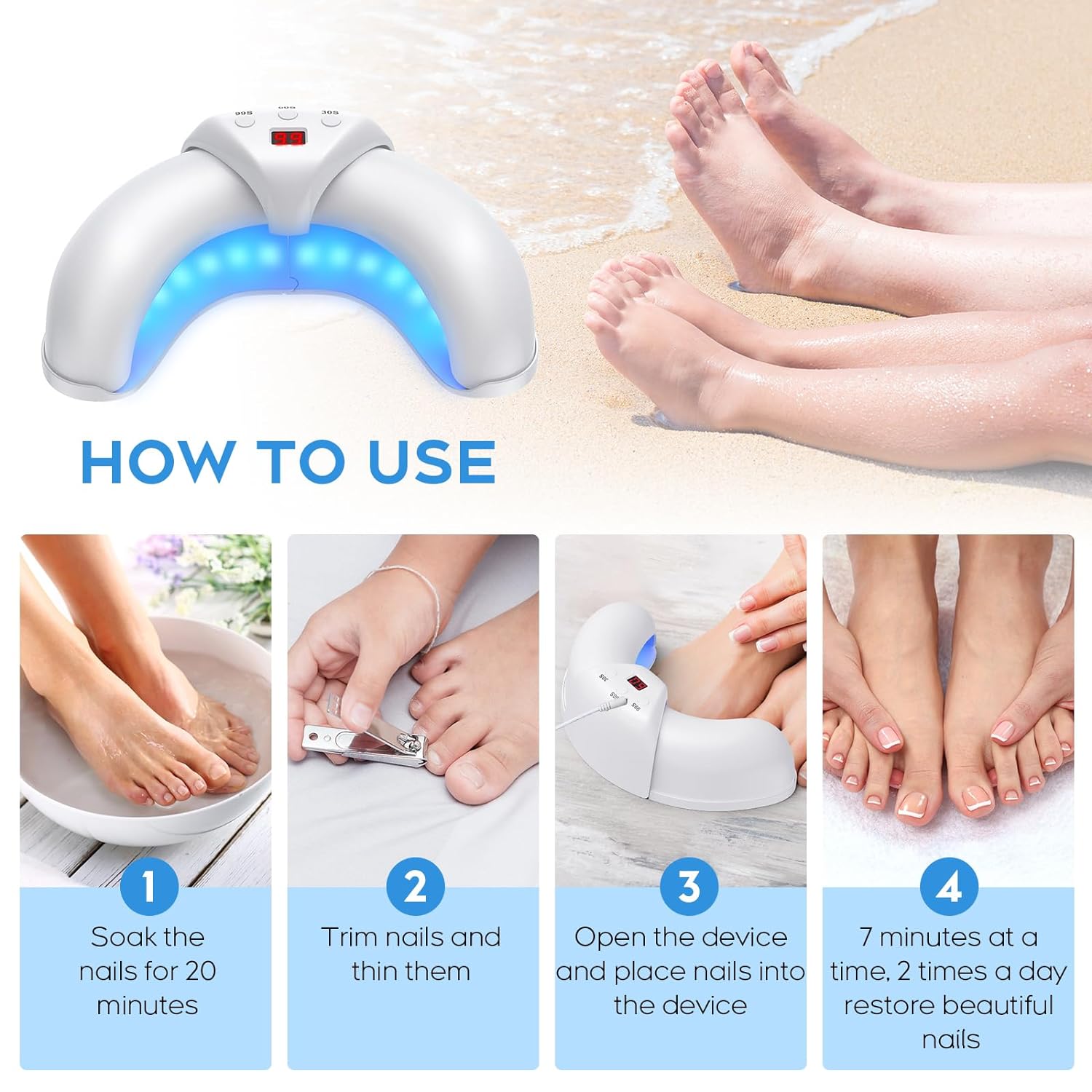 Nail Fungus Light for Multiple Toenail