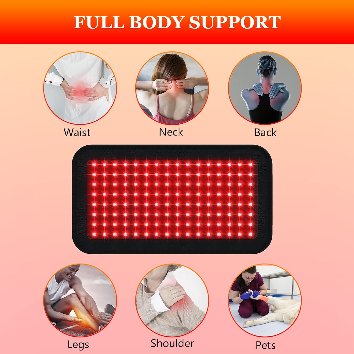 LED Infrared&Red Light Therapy Belt Device