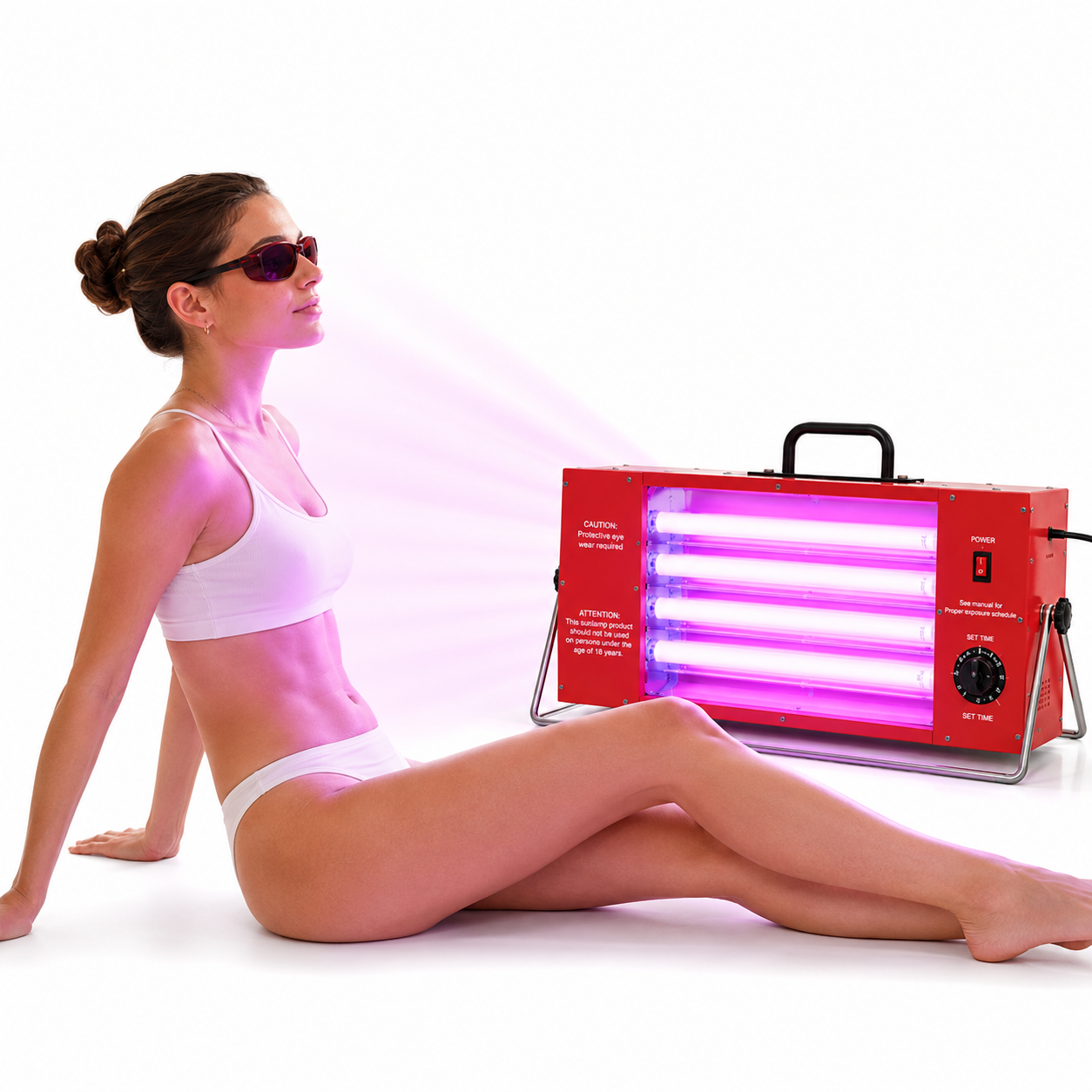 Jitesy Sun Indoor Adjustable UVB/UVA Light Tanning Lamp For Home 5.0