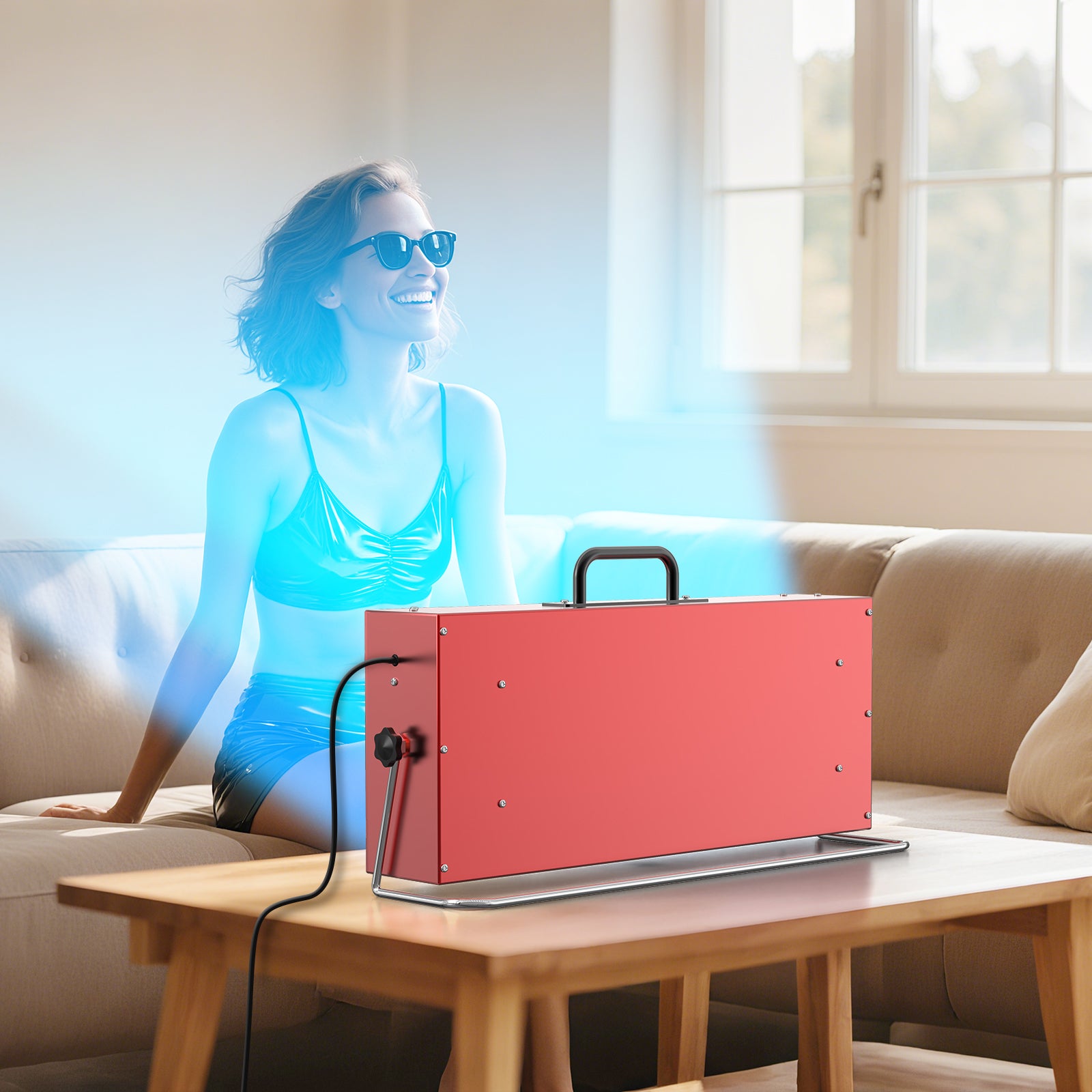 Jitesy Sun Indoor Adjustable UVB/UVA Light Tanning Lamp For Home 5.0