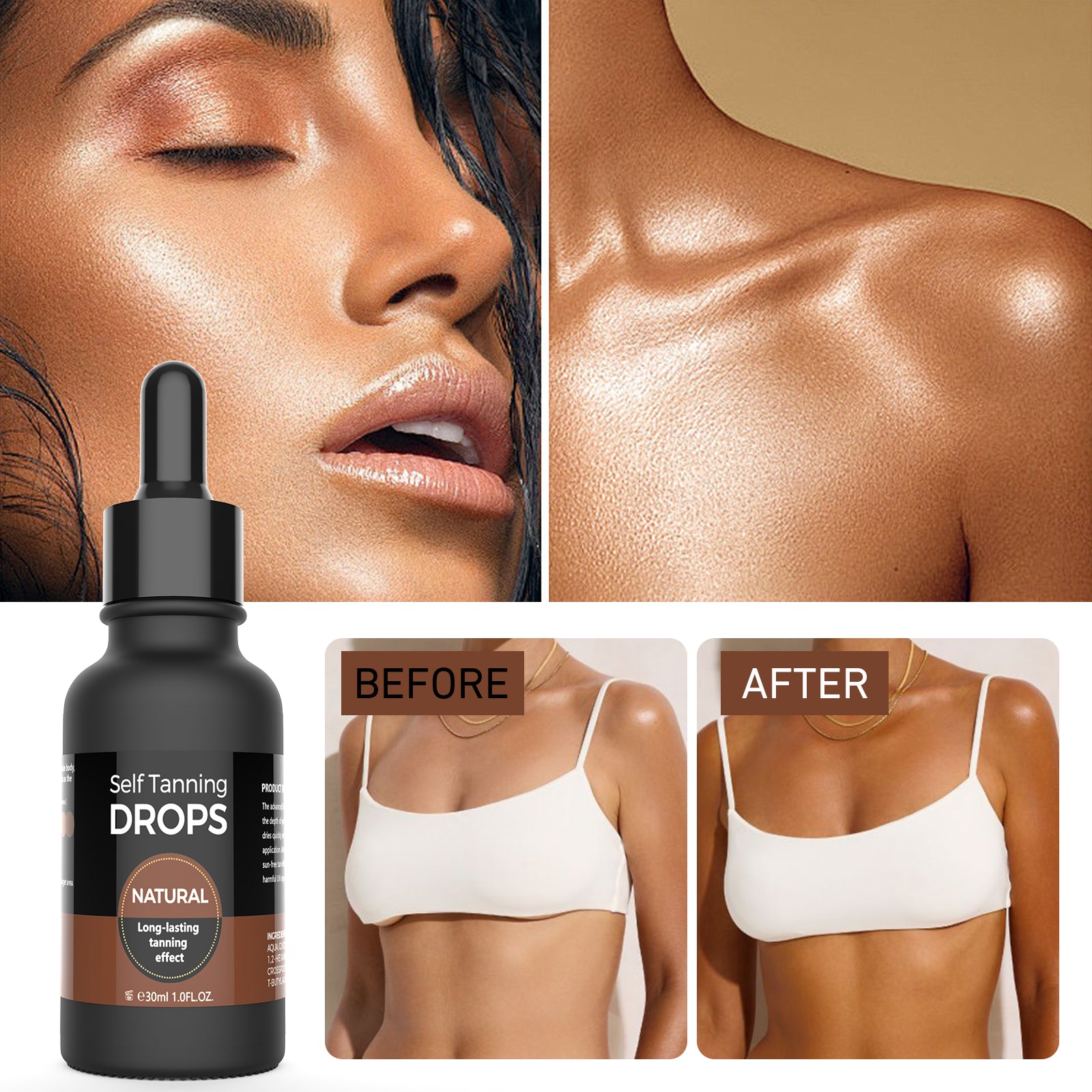 Sunless Glow Tanning Concentrate 30ml for Home x2 Pieces