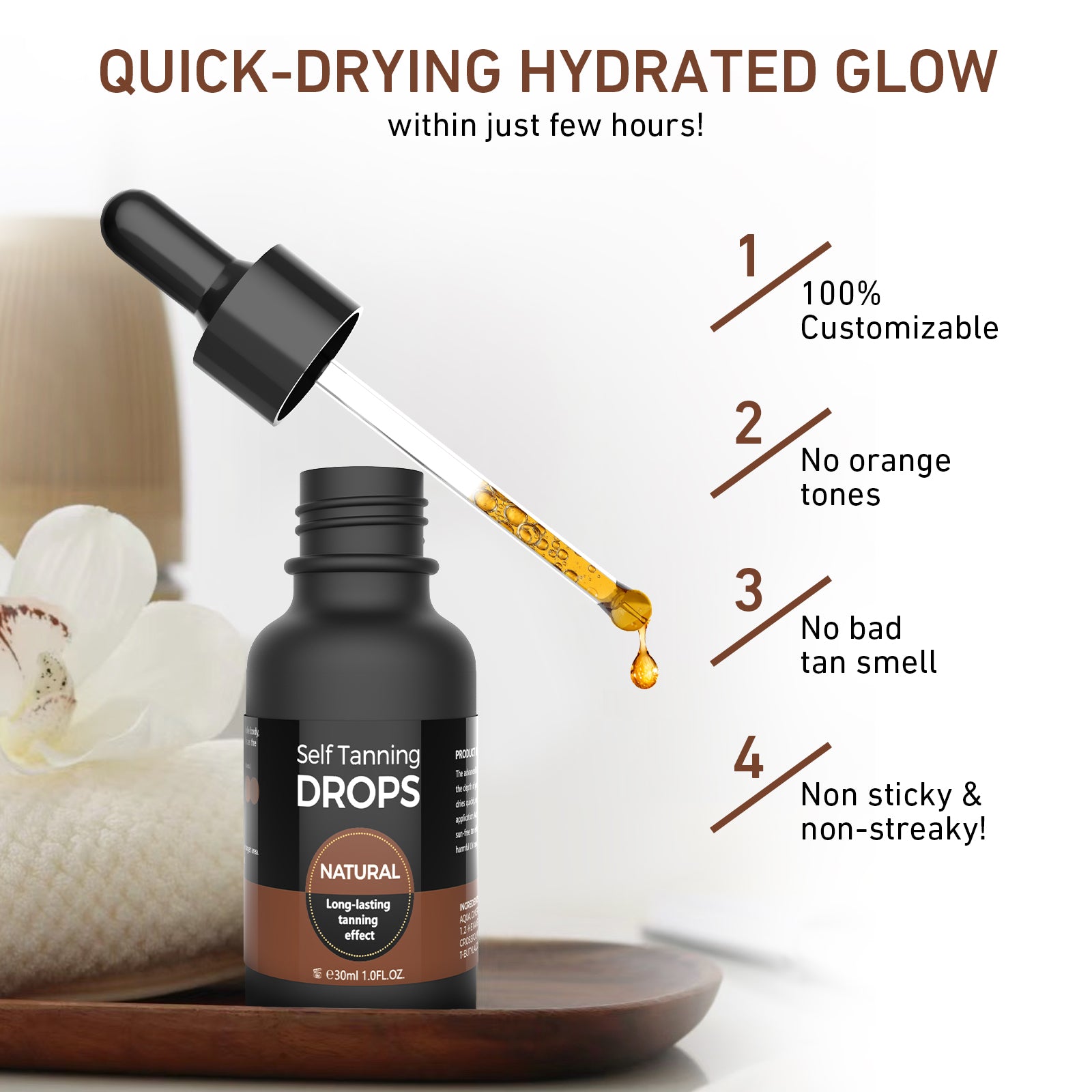 Sunless Glow Tanning Concentrate 30ml for Home x2 Pieces