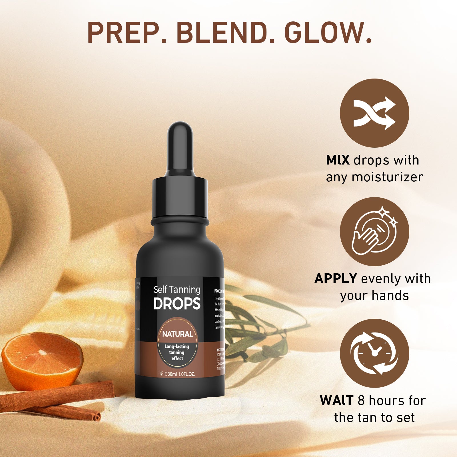 Sunless Glow Tanning Concentrate 30ml for Home x2 Pieces