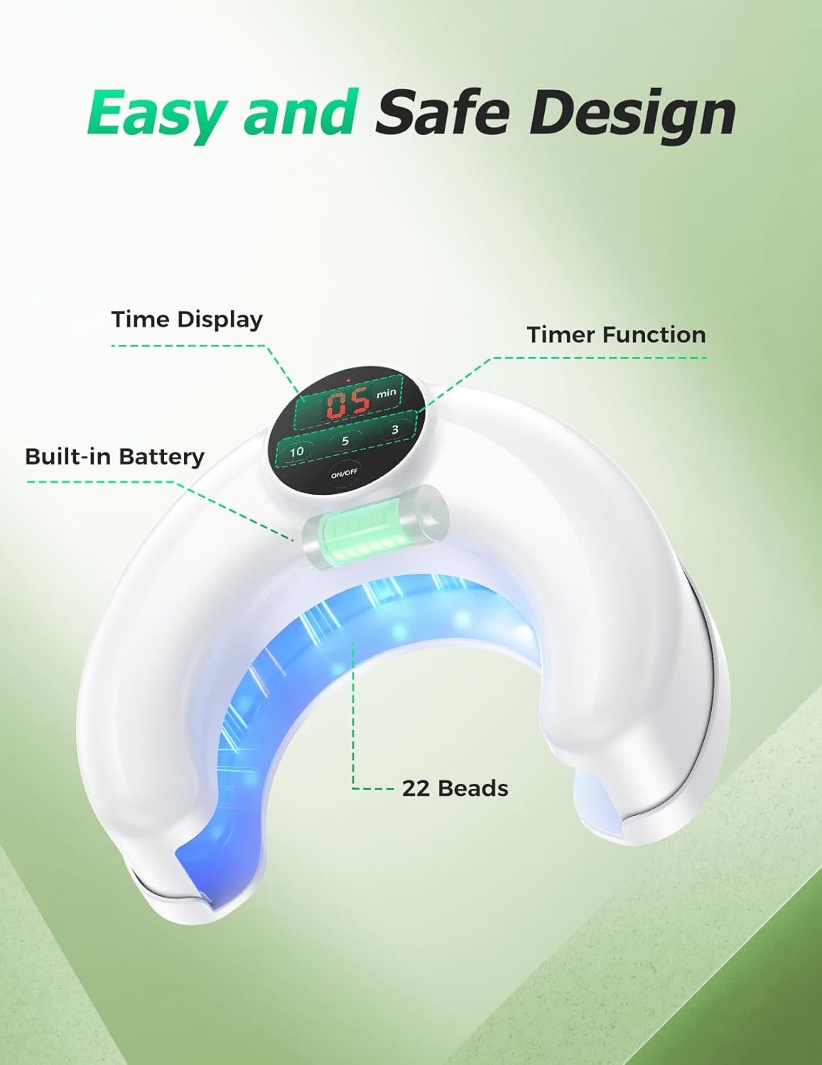 Wireless Nail Fungus Laser Treatment Devices for Multiple Toenails