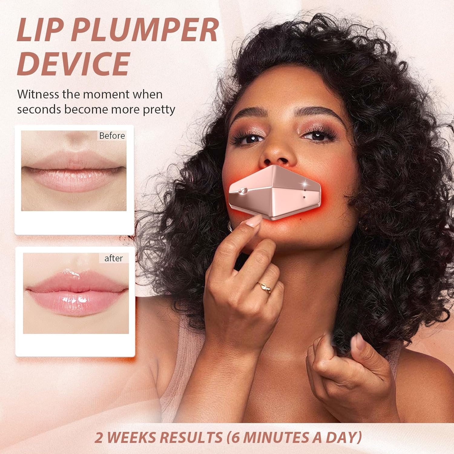 Effective Lip Plumper Device: Red & Infrared Light Therapy for