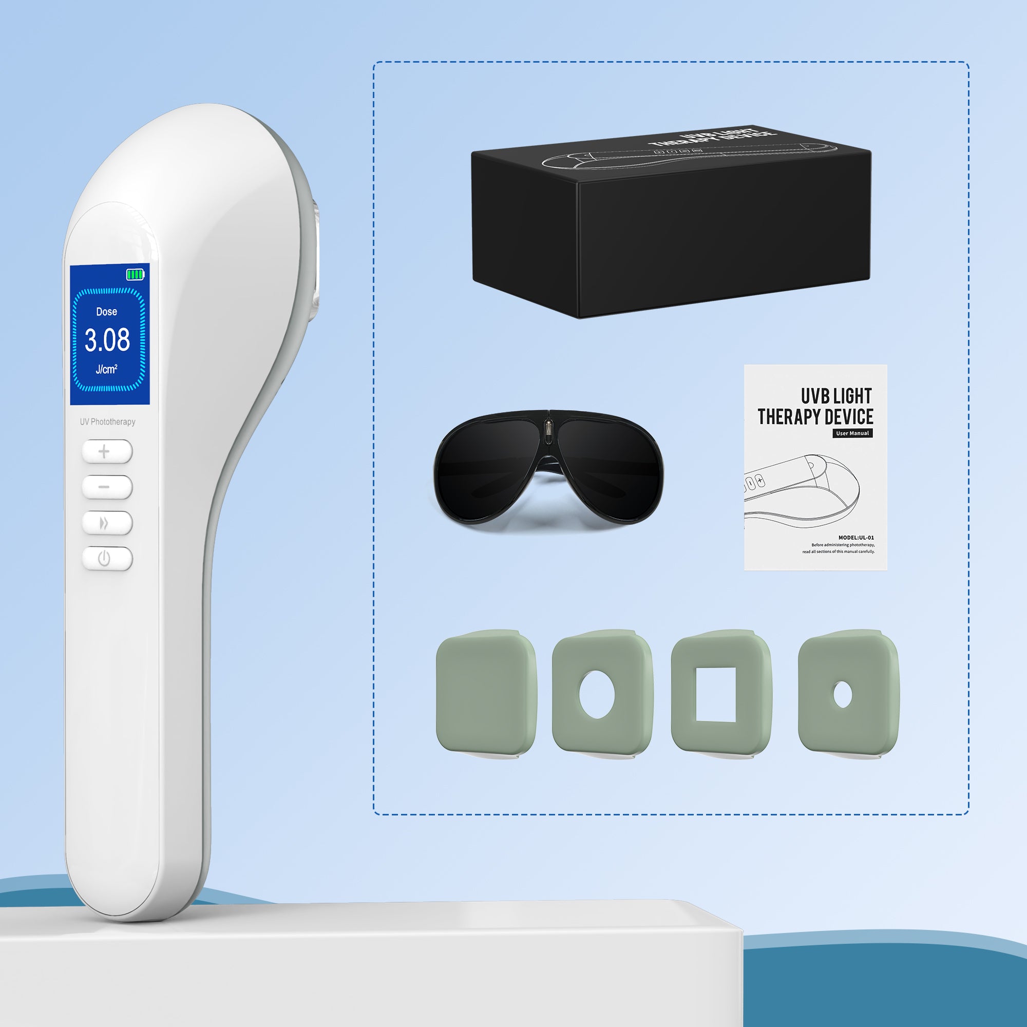 Best UVB Light Therapy Lamp - Home Treatment For Psoriasis, Eczema