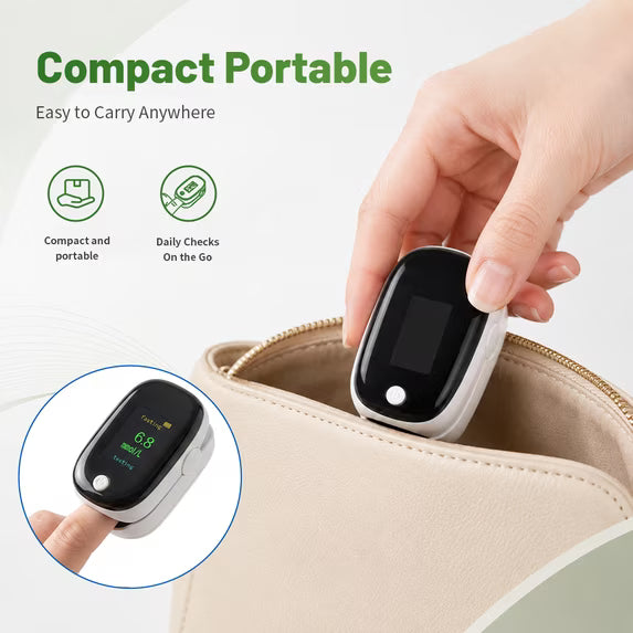 2-in-1 Fingertip Blood Glucose & Oxygen Monitor