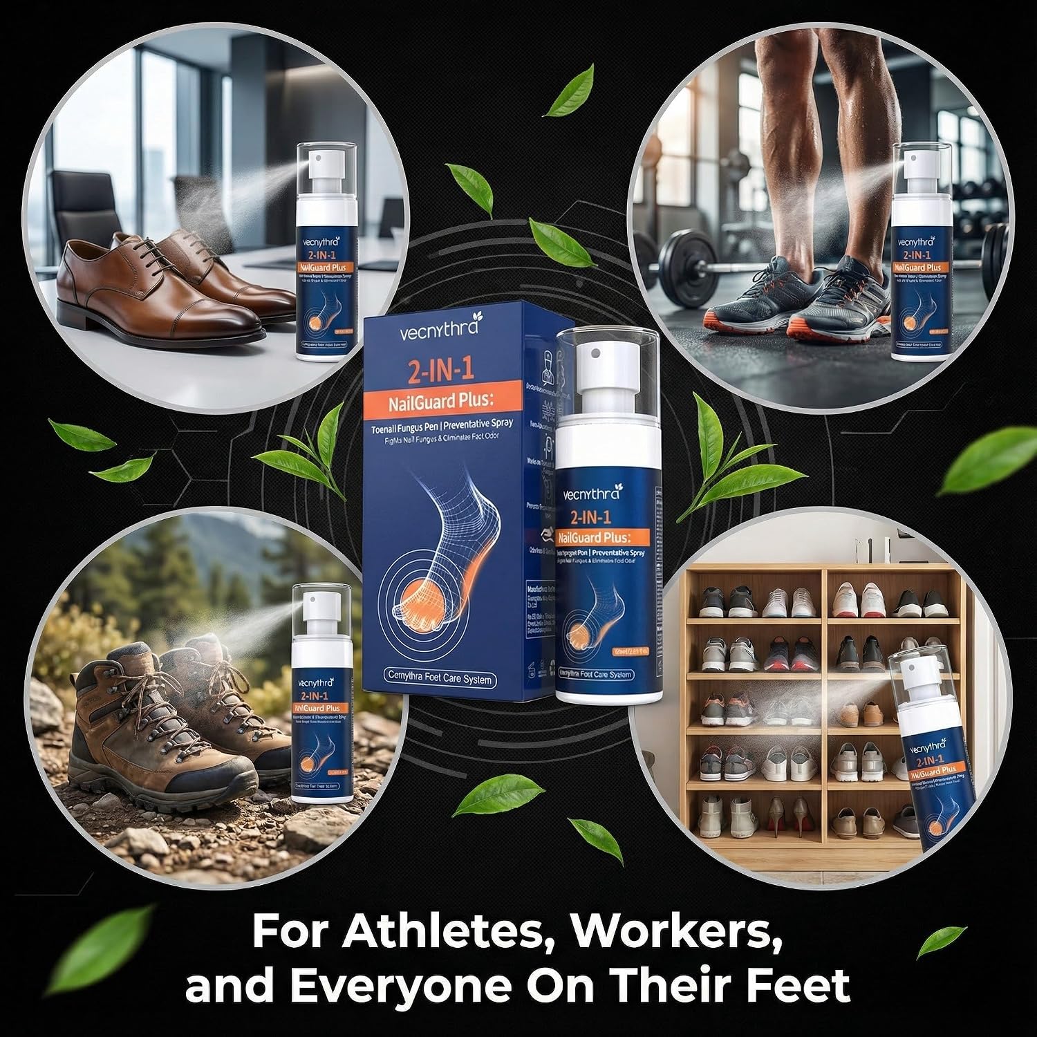 KTS Athlete’s Foot Spray & Toenail Fungus Pen Set