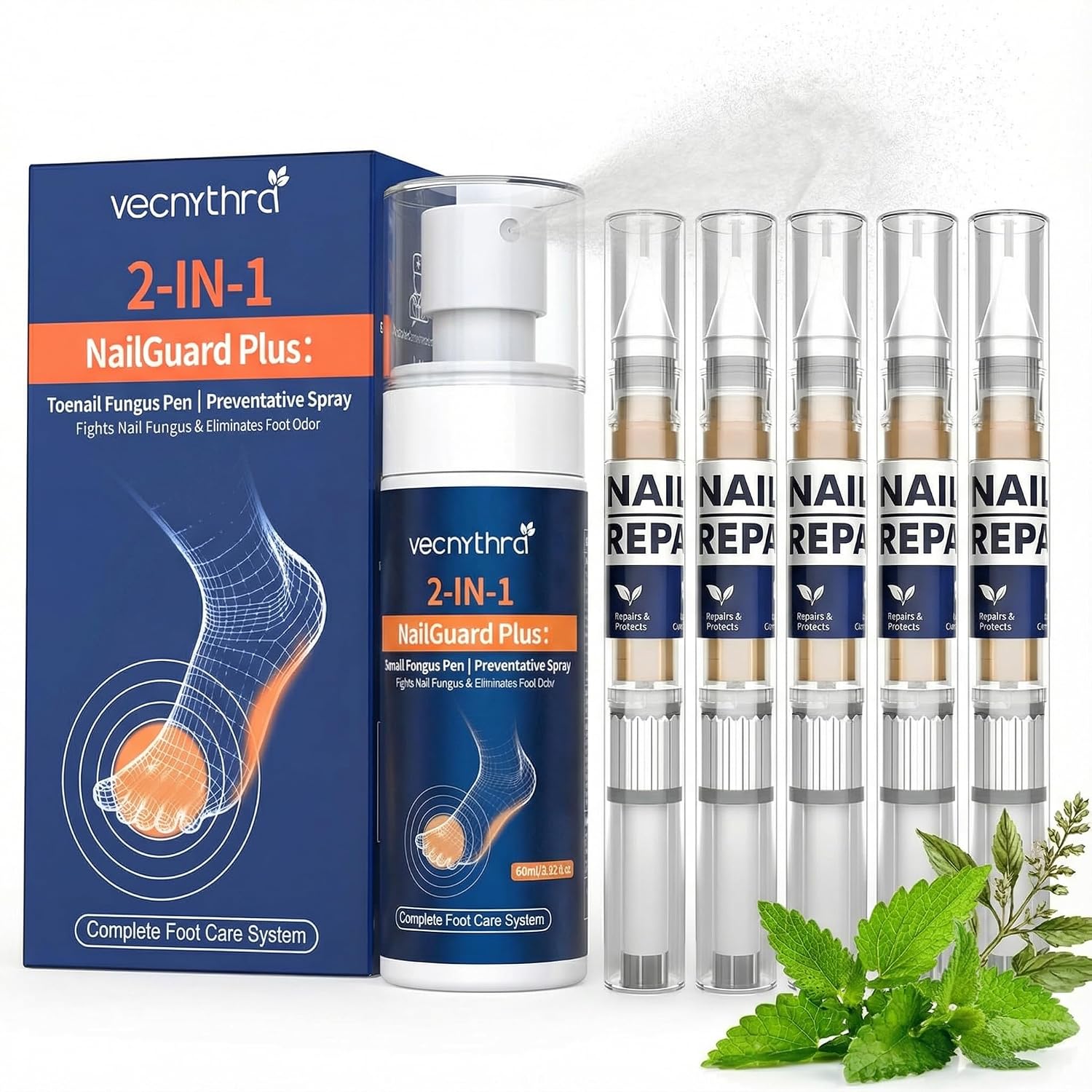KTS Athlete’s Foot Spray & Toenail Fungus Pen Set