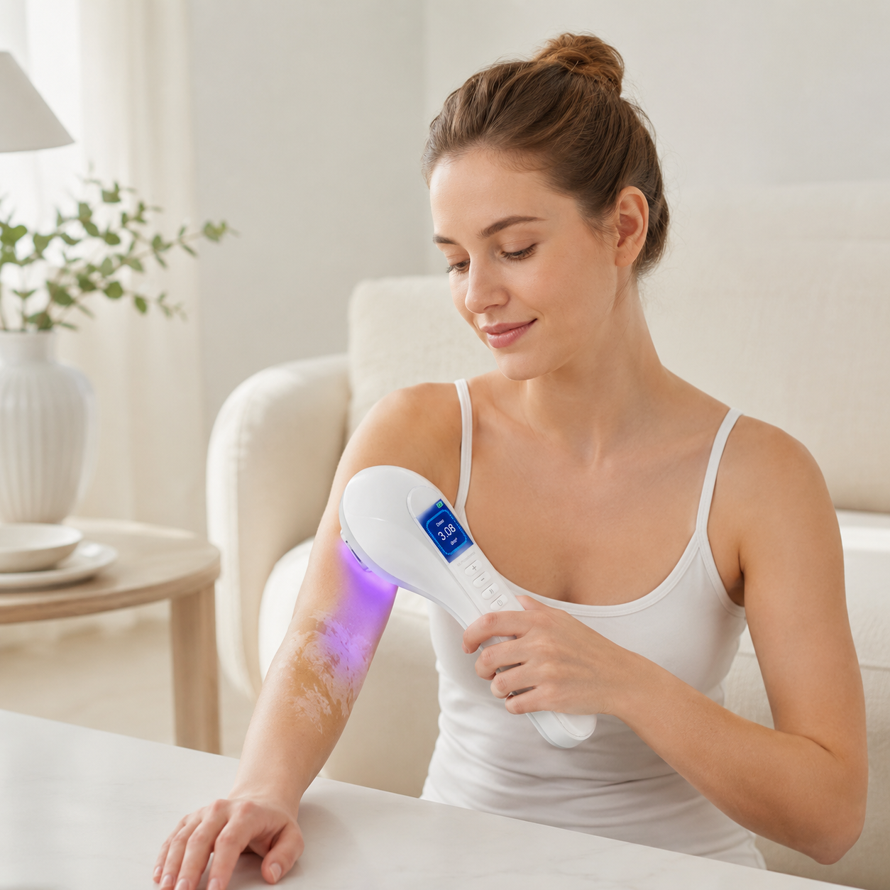Best UVB Light Therapy Lamp - Home Treatment For Psoriasis, Eczema