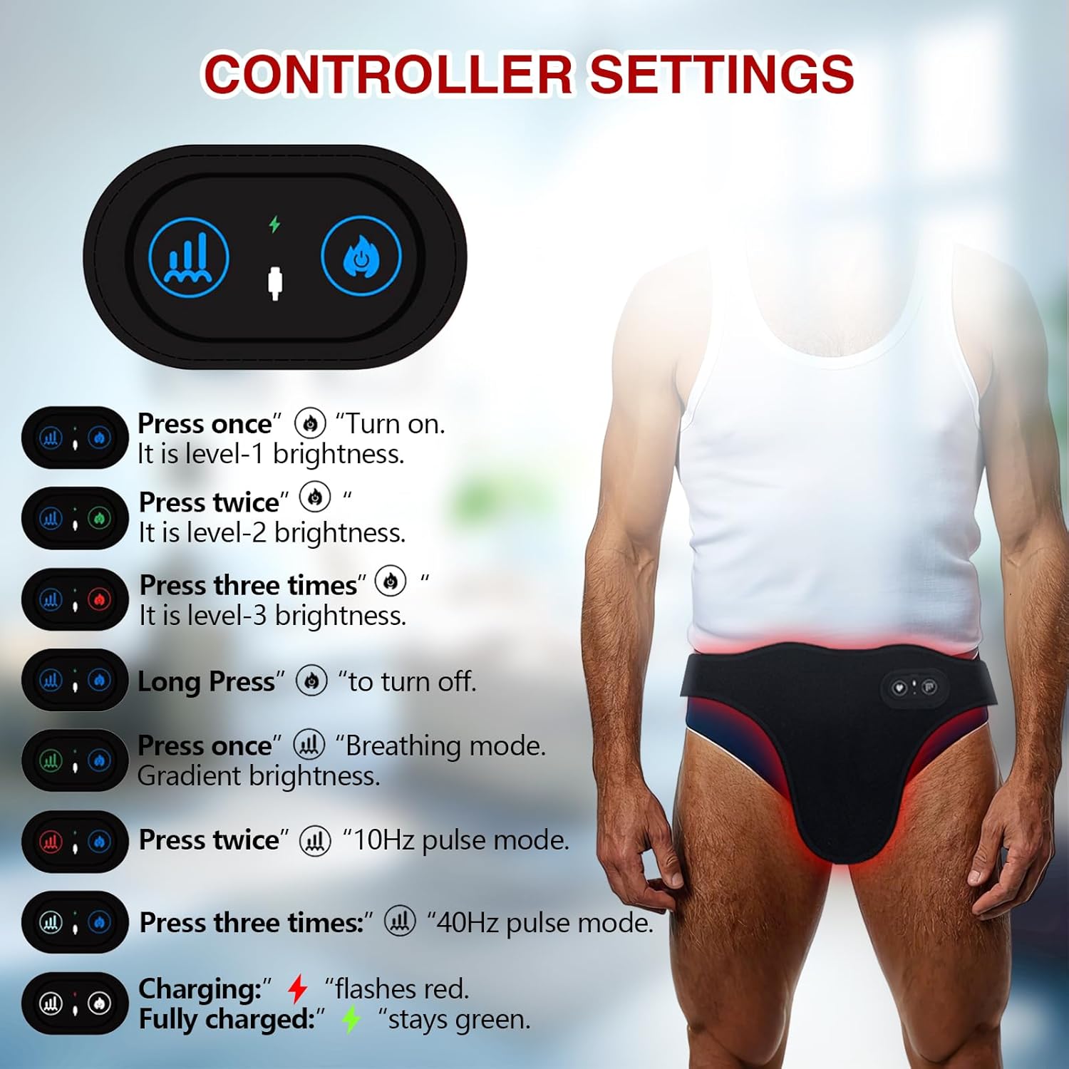 KTS Men's Prostate Wellness Light Therapy Device
