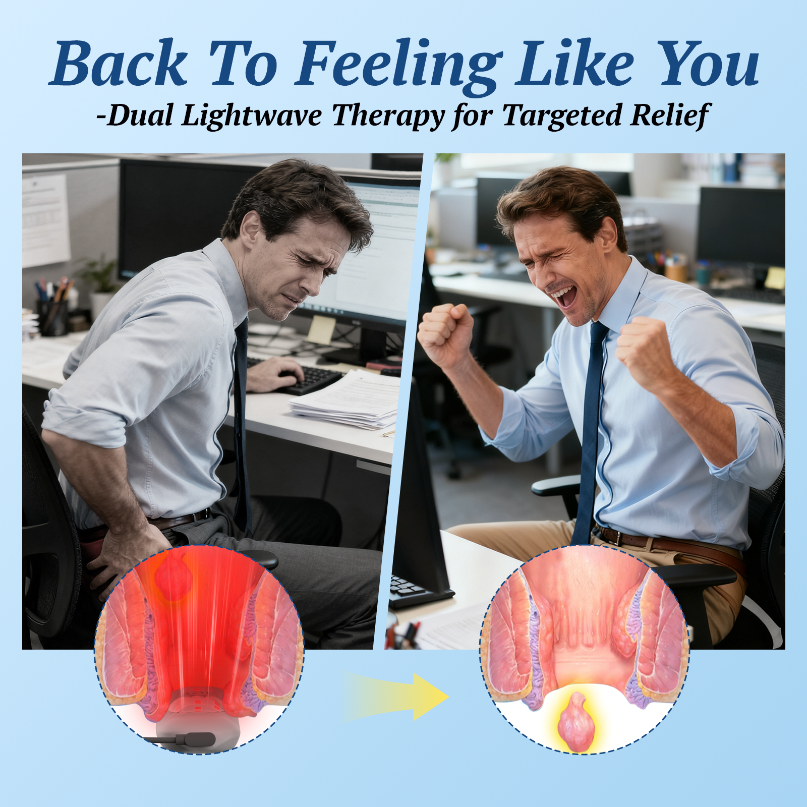 Portable Laser Hemorrhoids Treatment Device