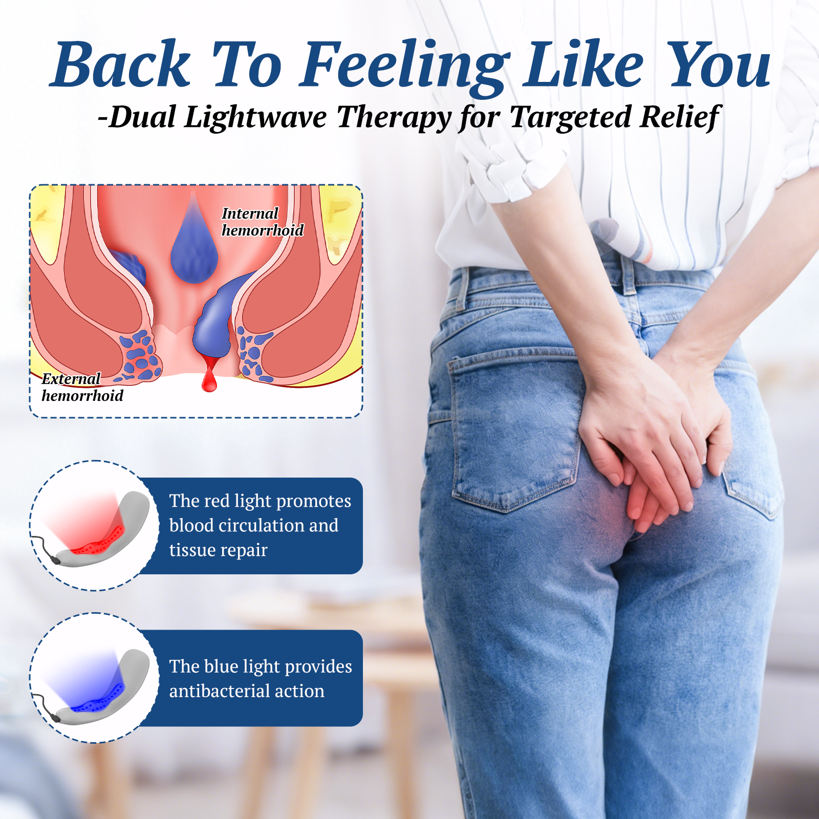 Portable Laser Hemorrhoids Treatment Device