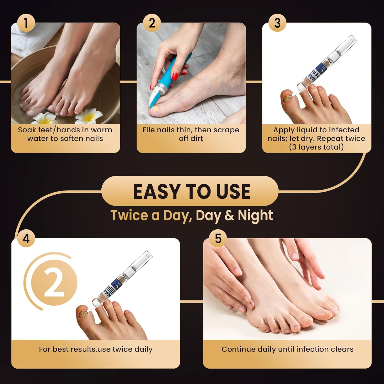 Toenail Fungus Treatment Extra Strength Pen for Toenail & Finger